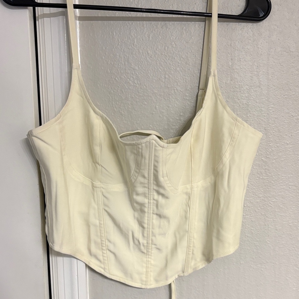 Urban Outfitters Cream Crop Top
